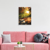 New York City herfstzon Canvas Afdruk (Insitu (Woonkamer))