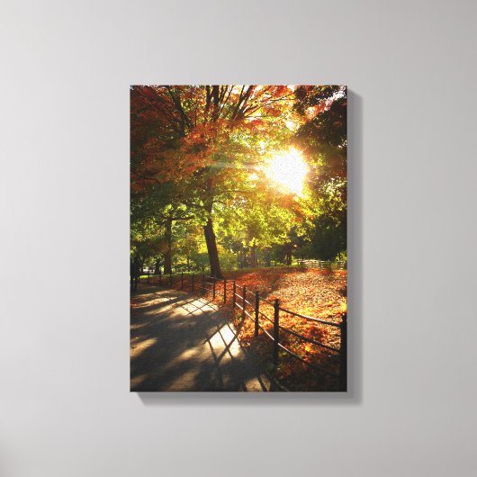 New York City herfstzon Canvas Afdruk (Voorkant)