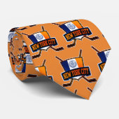 New York City Hockey Logo Stropdas (Opgerold)