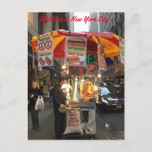 New York City Hot dog Briefkaart