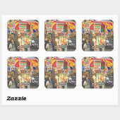New York City Hot Dog Stand Foto Sticker (Vel)