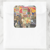 New York City Hot Dog Stand Foto Sticker (Tas)