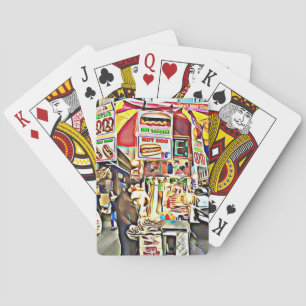 New York City Hot Dog-standaard fotokaarten Speelkaarten