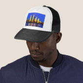 New York City Hudson Yards Midtown Skyline Trucker Pet (In situ)