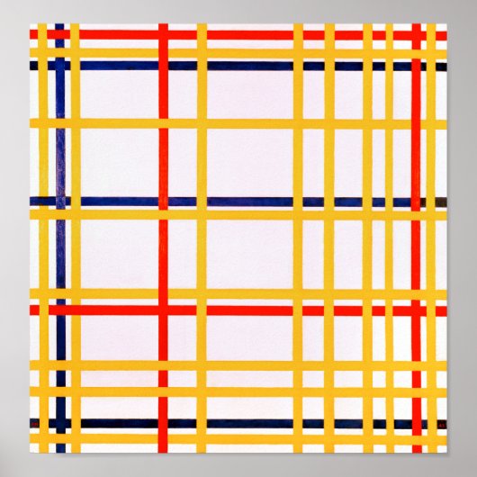 New York City I | Piet Mondriaan | Poster (Voorkant)
