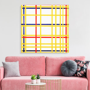 New York City I Piet Mondrian Canvas Afdruk