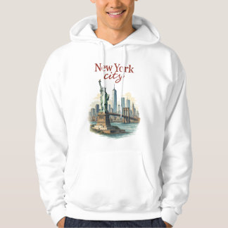 New York City – Iconic Statue & Skyline Hoodie