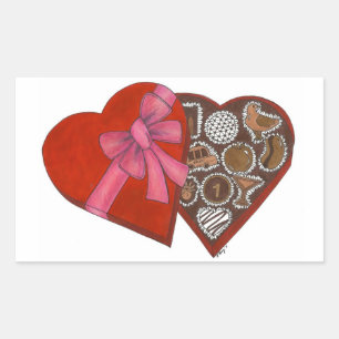 New York City Icons NYC Valentijn Valentijnsdag Rechthoekige Sticker