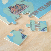 New York City Illustrated Retro  Map Legpuzzel (Zijkant)