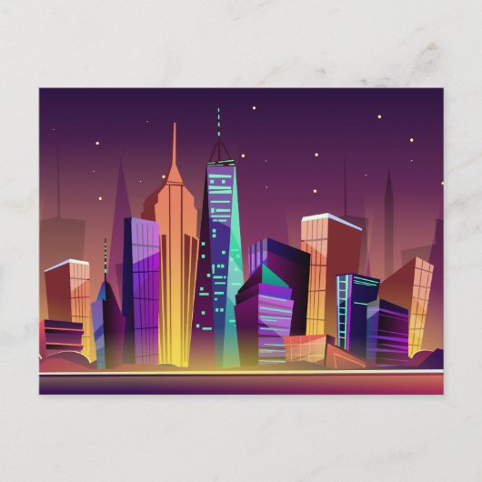New York City Illustration briefkaart (Voorkant)