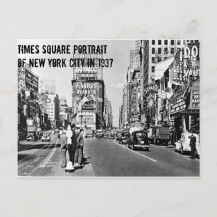 New York City in Briefkaart 1937