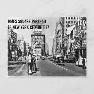 New York City in Briefkaart 1937