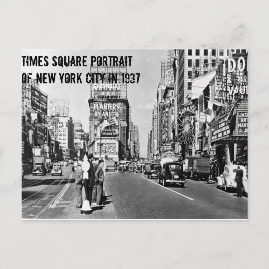 New York City in Briefkaart 1937 (Voorkant)