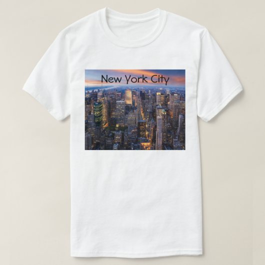 New York City in Night, T-shirt (Design voorkant)