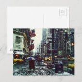 New York City in Winter Briefkaart (Voorkant / Achterkant)
