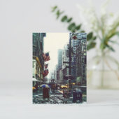 New York City in Winter Briefkaart (Staand voorkant)