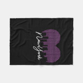 New York City Is My Valentine  Fleece Deken (Voorkant (Horizontaal))