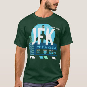 New York City JFK Airport Code Baggage Label T-shirt