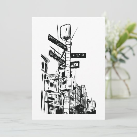 New York City Kaart (Staand voorkant)