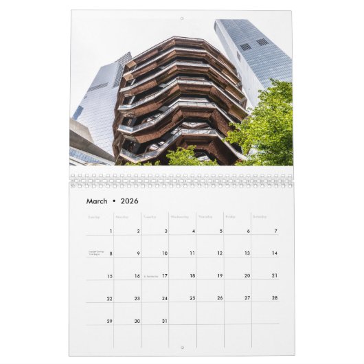 New York City Kalender (Mar 2026)