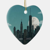 New York City Keramisch Ornament (Rechts)