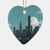 New York City Keramisch Ornament (Links)