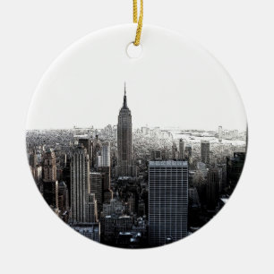 New York City Keramisch Ornament