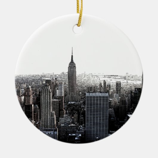 New York City Keramisch Ornament (Voorkant)