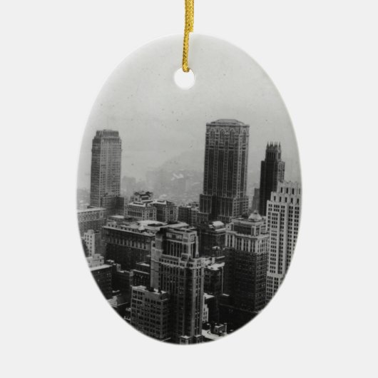 New York City Keramisch Ornament (Voorkant)