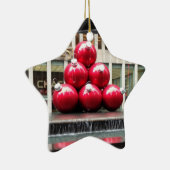 New York City-kerstbalkcentrum Keramisch Ornament (Rechts)