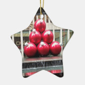 New York City-kerstbalkcentrum Keramisch Ornament (Links)