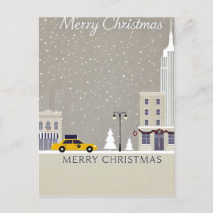 New York City Kerstmis   Iconische standbeeld Big  Briefkaart