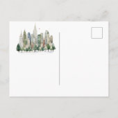 New York City Kerstmis Nieuw Adres Aankondigingskaart (Achterkant)