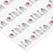 New York City Kerstmis NYC Holiday Landmarks Tafelkleed (Gekanteld)