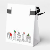 New York City Kerstmis NYC Landmarks Architecture Bedankdoosjes (Achterkant)