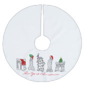 New York City Kerstmis NYC Landmarks Architecture Kerstboom Rok (Voorkant)