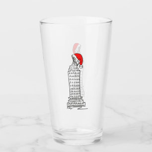 New York City KerstSkyscraper NYC Santa Claus Glas