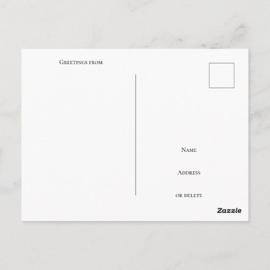 New York City kleurrijk modern artistiek Briefkaar Briefkaart (Achterkant)