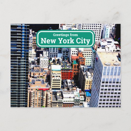 New York City kleurrijk modern artistiek Briefkaar Briefkaart (Voorkant)