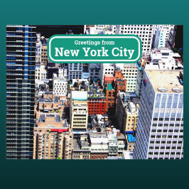 New York City kleurrijk modern artistiek Briefkaar Briefkaart