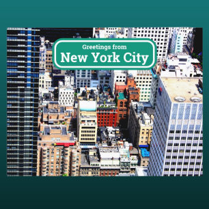 New York City kleurrijk modern artistiek Briefkaar Briefkaart