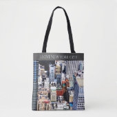 New York City kleurrijke moderne decoratie Tote Bag (Voorkant)