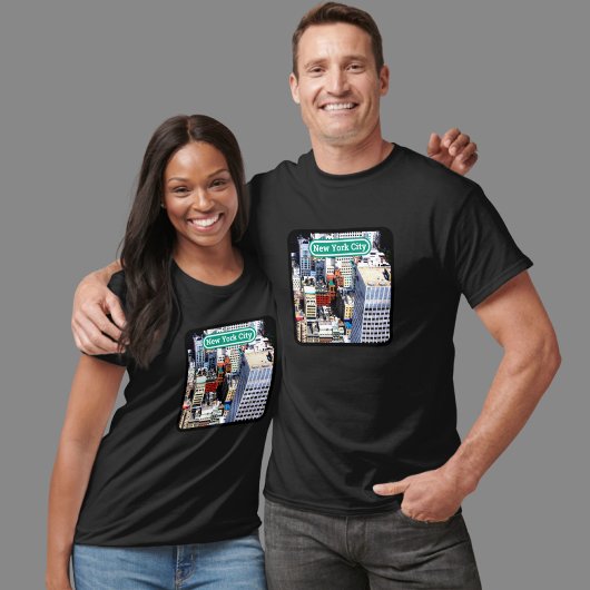 New York City kleurrijke moderne kleding T-shirt