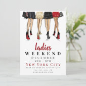 New York City Ladies Weekend Mode Getaway Kaart (Staand voorkant)