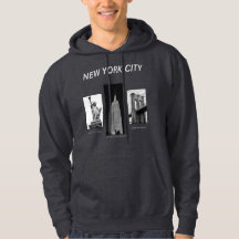 New York City Landmarks Zwart Wit Stedelijke Illus
