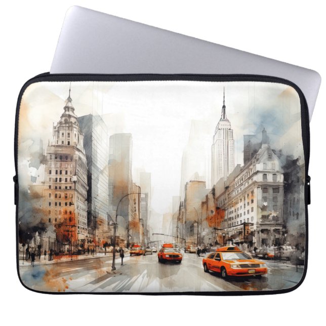 New York City Laptop Sleeve (Voorkant)