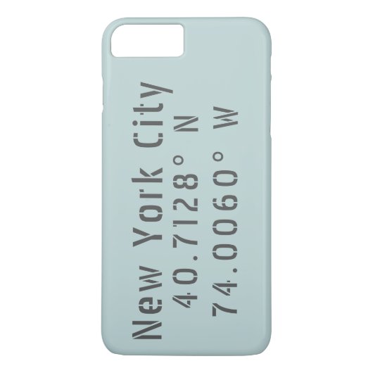 New York City Latitude & lengte Case-Mate iPhone Case (Achterkant)