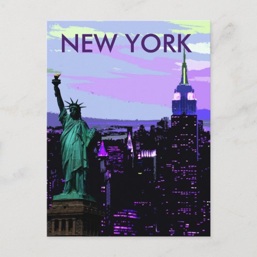 New York City Liberty of Statue Briefkaart (Voorkant)