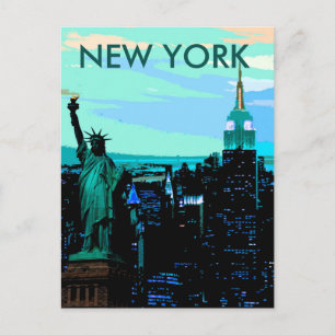 New York City Liberty of Statue  Briefkaart