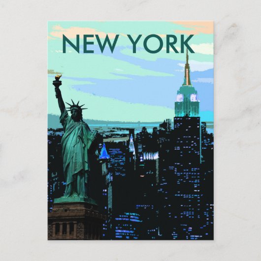 New York City Liberty of Statue  Briefkaart (Voorkant)